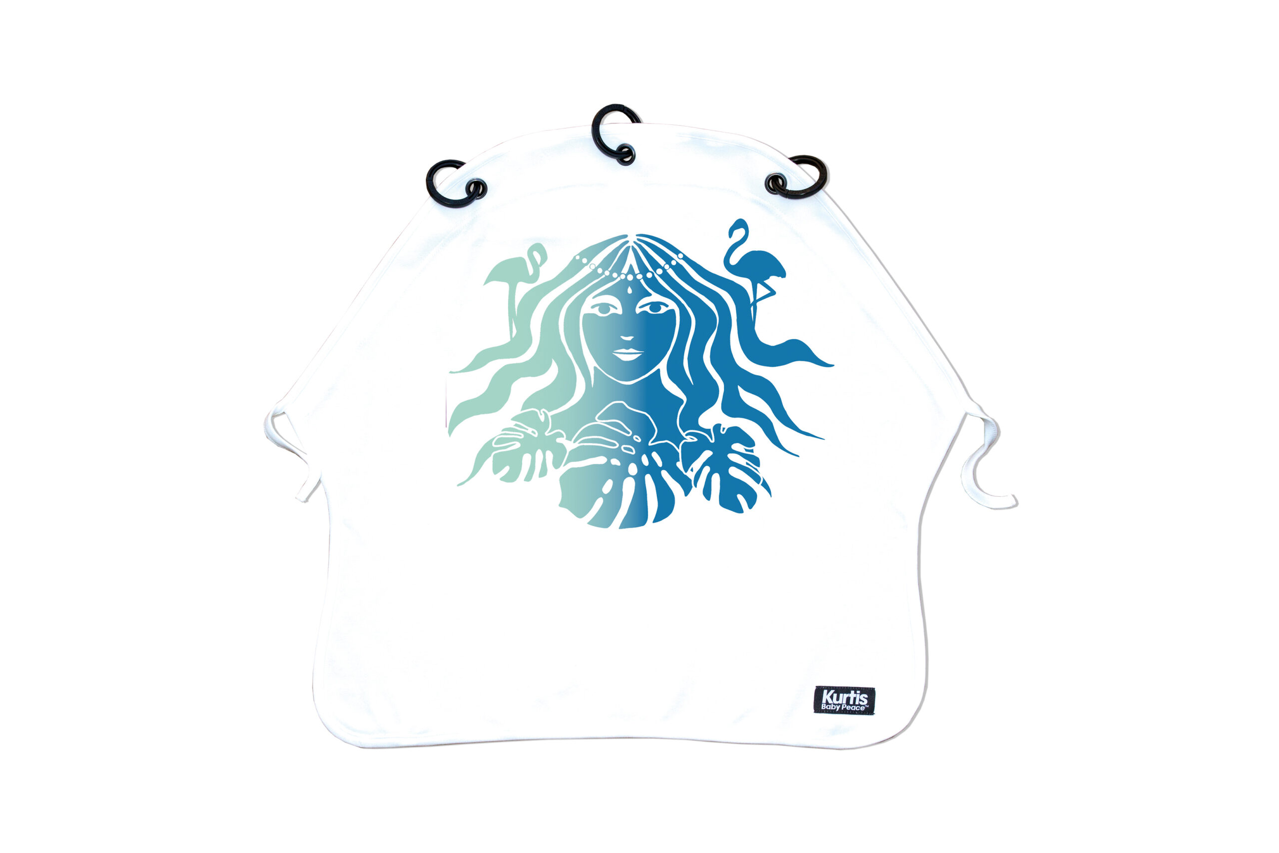 Barnvagnsgardin Amazon Blue