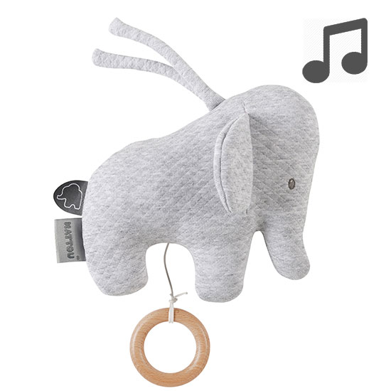 NATTOU TEMBO SPELDOSA MINI ELEFANT QUILTAD GRÅ