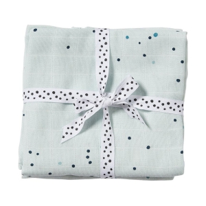 BURP CLOTH 2-PACK DREAMY DOTS BLUE