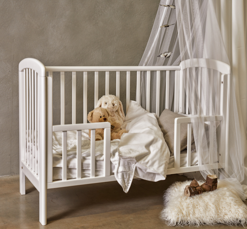 Påslakanset Spjälsäng Vit Påslakanset Spjälsäng Vit