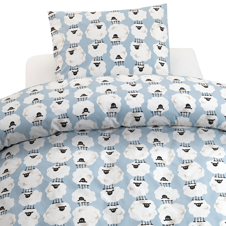 Påslakanset Spjälsäng Albert Blå