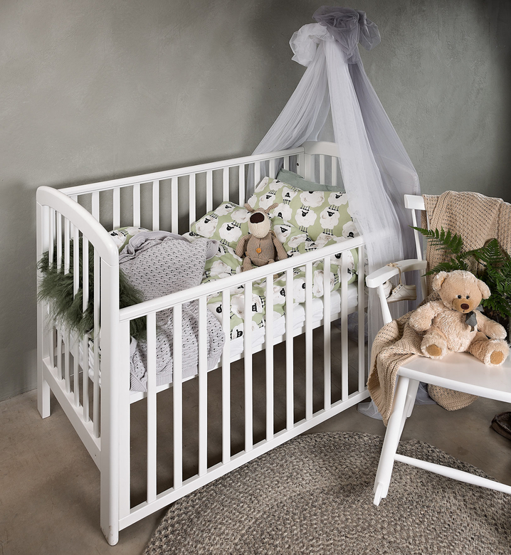 Påslakanset Spjälsäng Albert grön