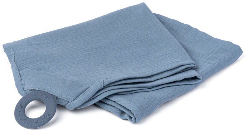 Miixi - Barn & baby>Sova>Snuttefiltar - Doomoo - Amnings/Snuttefilt med Bitis Blå Quilt 100x85 cm