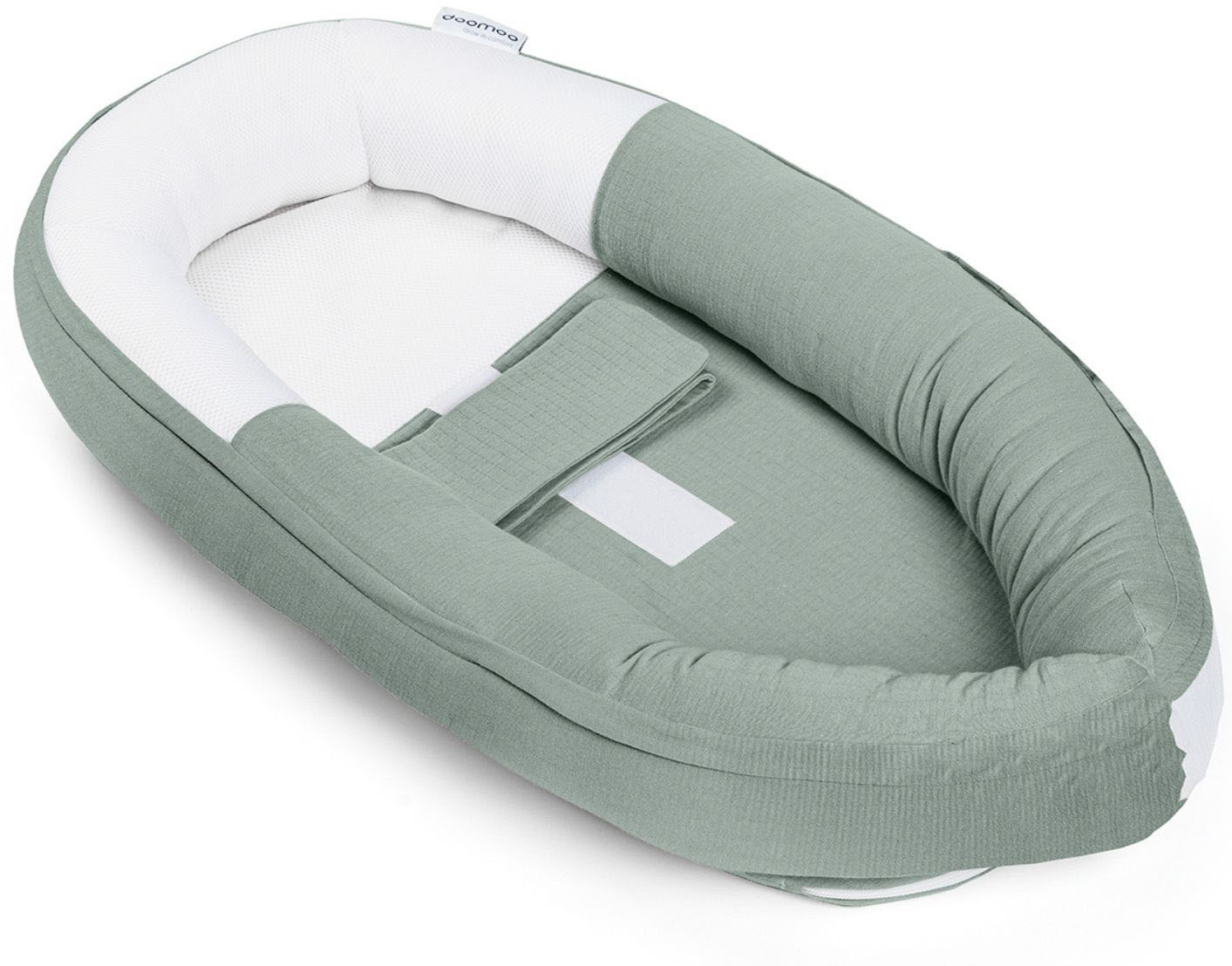 Miixi - Barn & baby>Sova>Babynest - Doomoo - Babybädd Quilt Khaki 74x46 cm