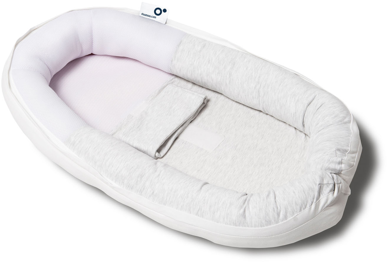 Miixi - Barn & baby>Sova>Babynest - Doomoo - Babybädd Melerad Grå 74x46 cm