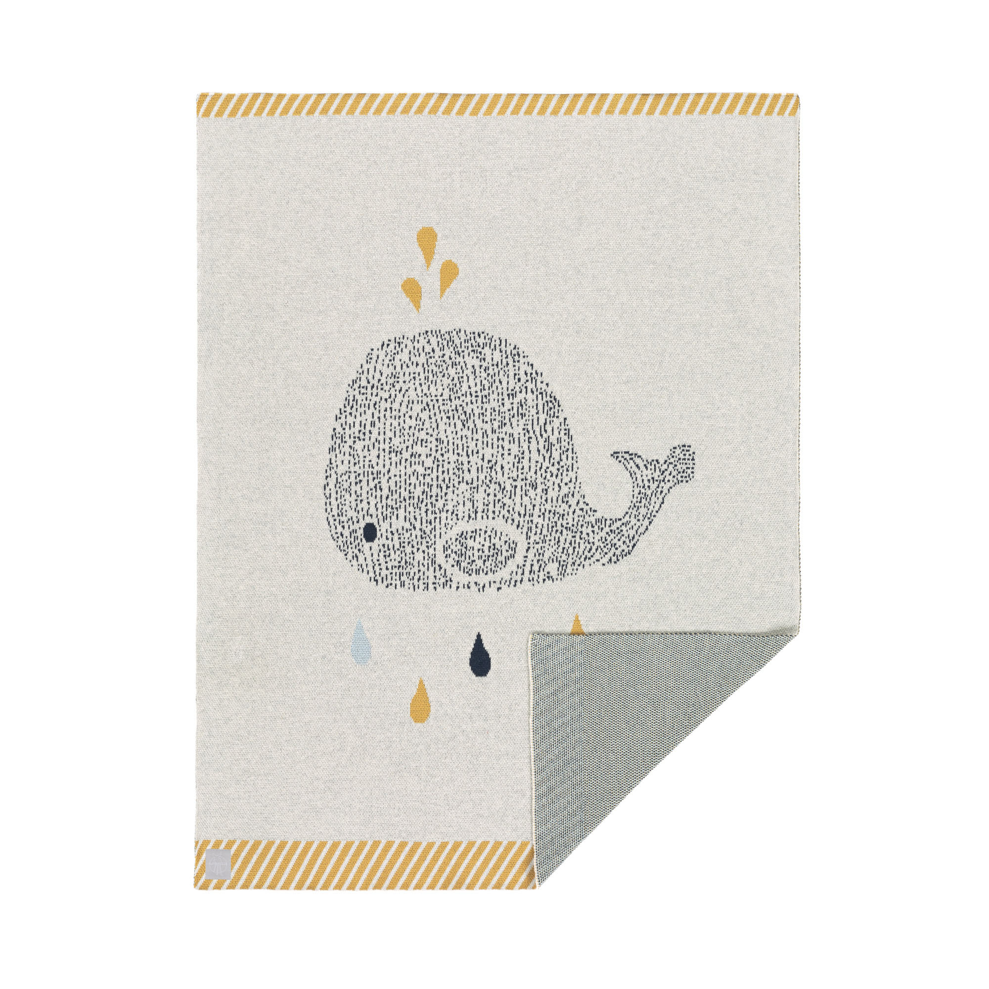 Miixi - Barn & baby>Sova>Filtar - Lässig - Little Water Whale GOTS Filt 75x100 cm Miixi - Barn & baby>Sova>Filtar - Lässig - Little Water Whale GOTS Filt 75x100 cm
