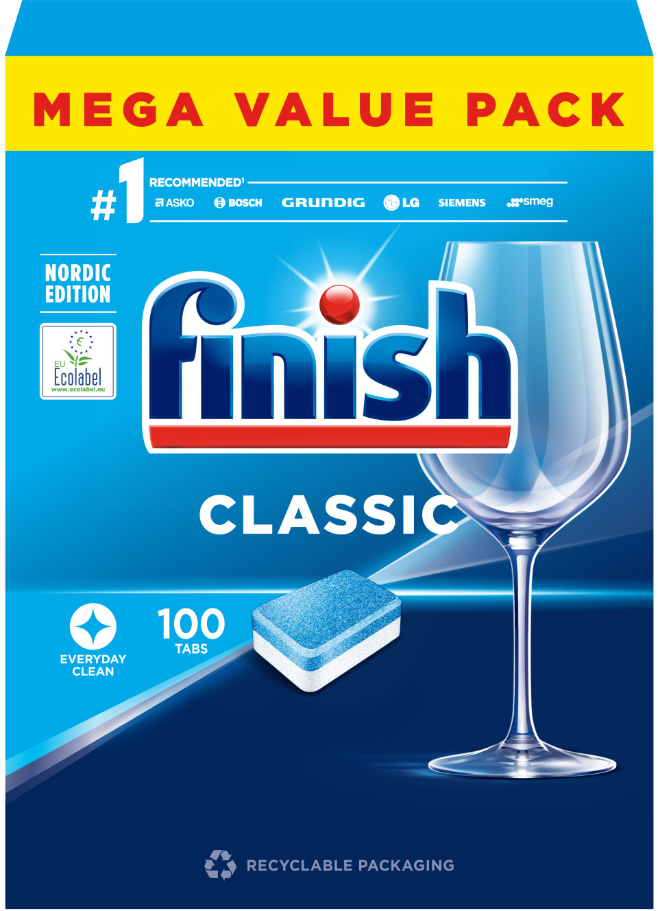 Miixi - Home>Städ & rengöring>Diskmedel - Finish - 100-pack Maskindisktabletter Classic