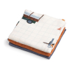 Miixi - Barn & baby>Hälsa & hygien>Muslinfiltar - Sebra - Muslinfilt Busy Builders GOTS 3-pack 75x75 cm