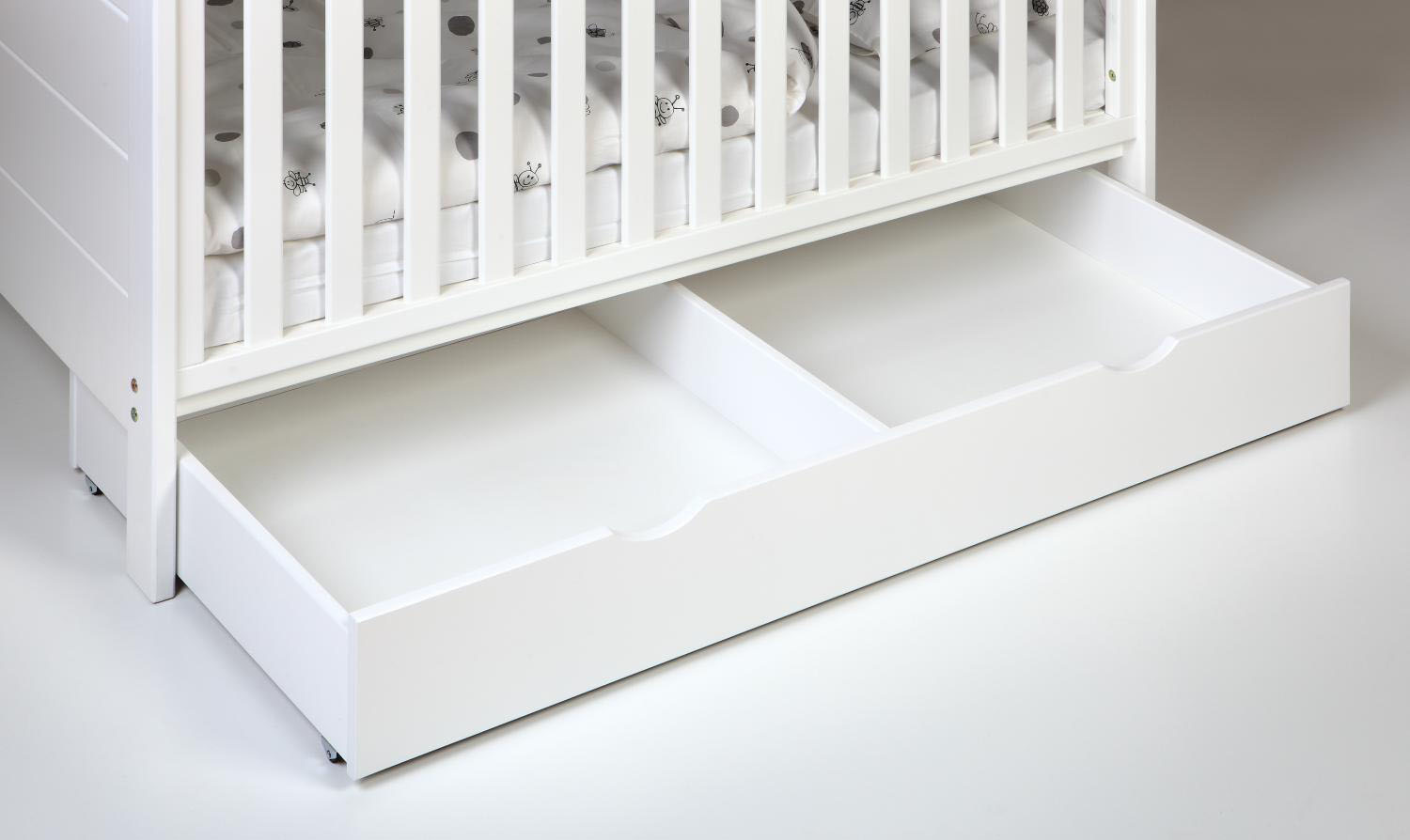 Miixi - Home>Barnrummet>Sängtillbehör - Troll - Sänglåda Vit 70x140 cm