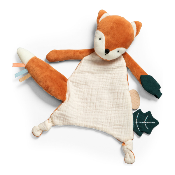 Miixi - Barn & baby>Sova>Snuttefiltar - Sebra - Snuttefilt med Napphållare Sparky The Fox