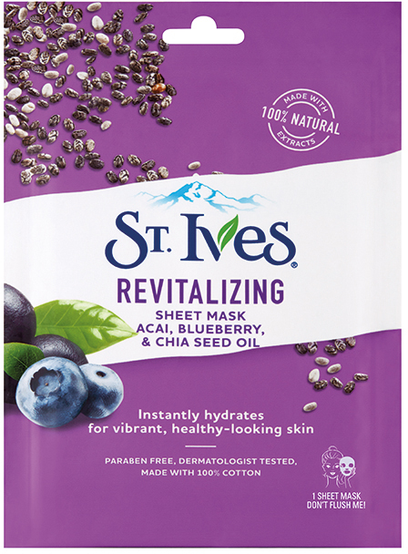 Miixi - Skönhet & hälsa>Hudvård>Ansikte - St Ives - Sheet Mask & Ansiktsmask Blueberry