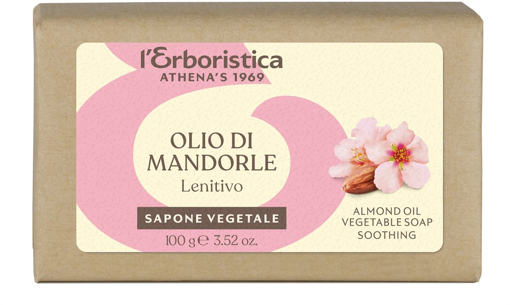 Miixi - Skönhet & hälsa>Dusch & bad - Erboristica - Vegetabilisk Handtvål Almond Oil 100 g