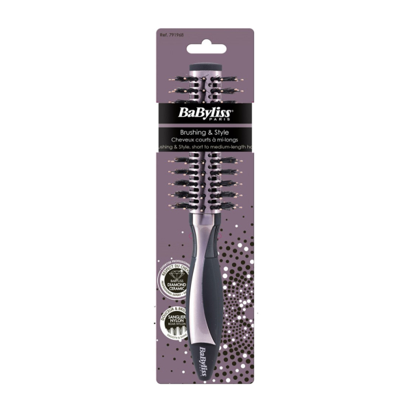 Miixi - Skönhet & hälsa>Hårborstar - BaByliss - Keramisk Vildsvinsfönborste 24 mm