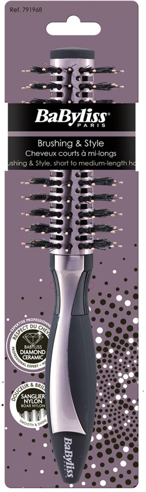 Miixi - Skönhet & hälsa>Hårborstar - BaByliss - Keramisk Vildsvinsfönborste 24 mm