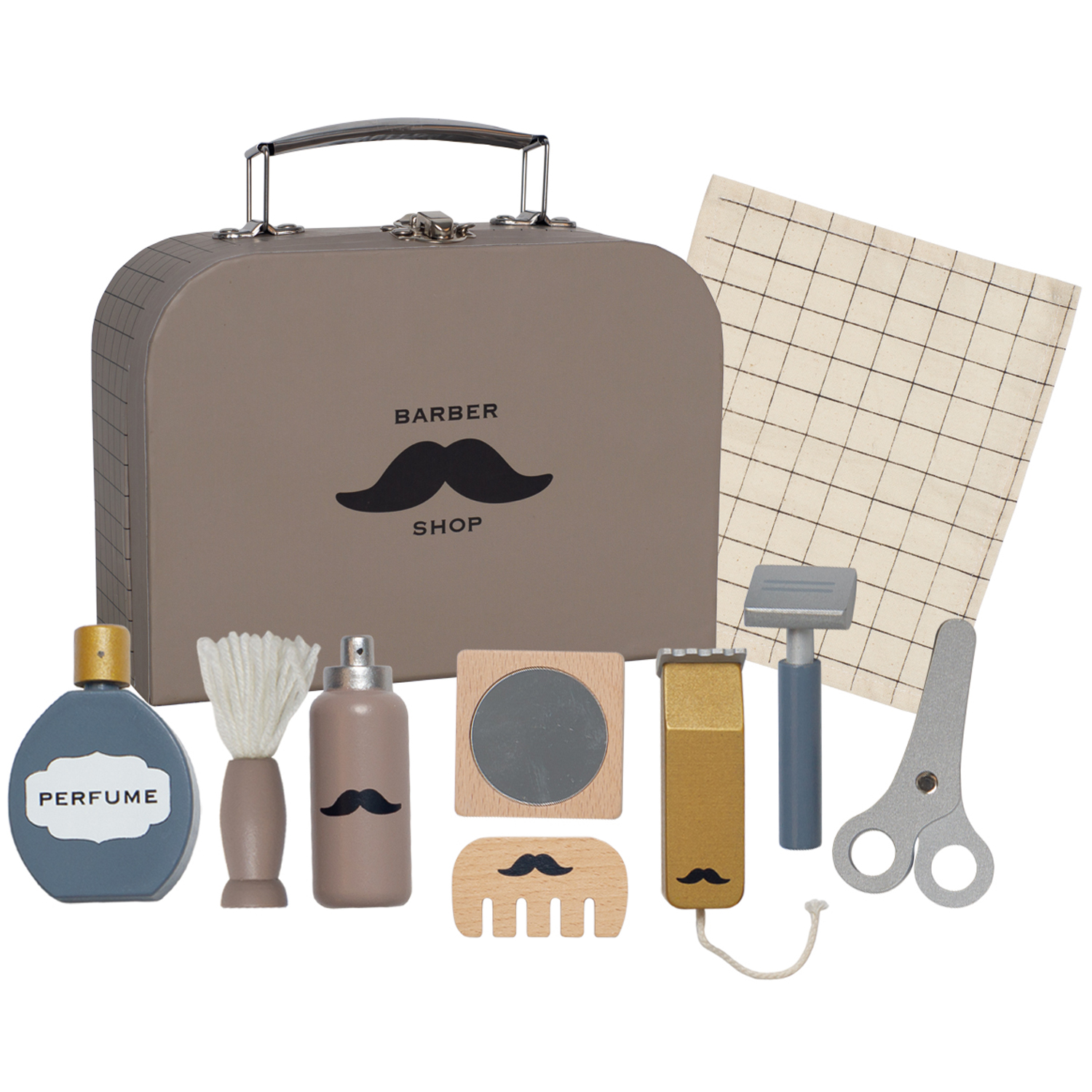 Miixi - Leksaker>Lek & lär>Låtsaslekar - JaBaDaBaDo - Barberarväska - 10 delar