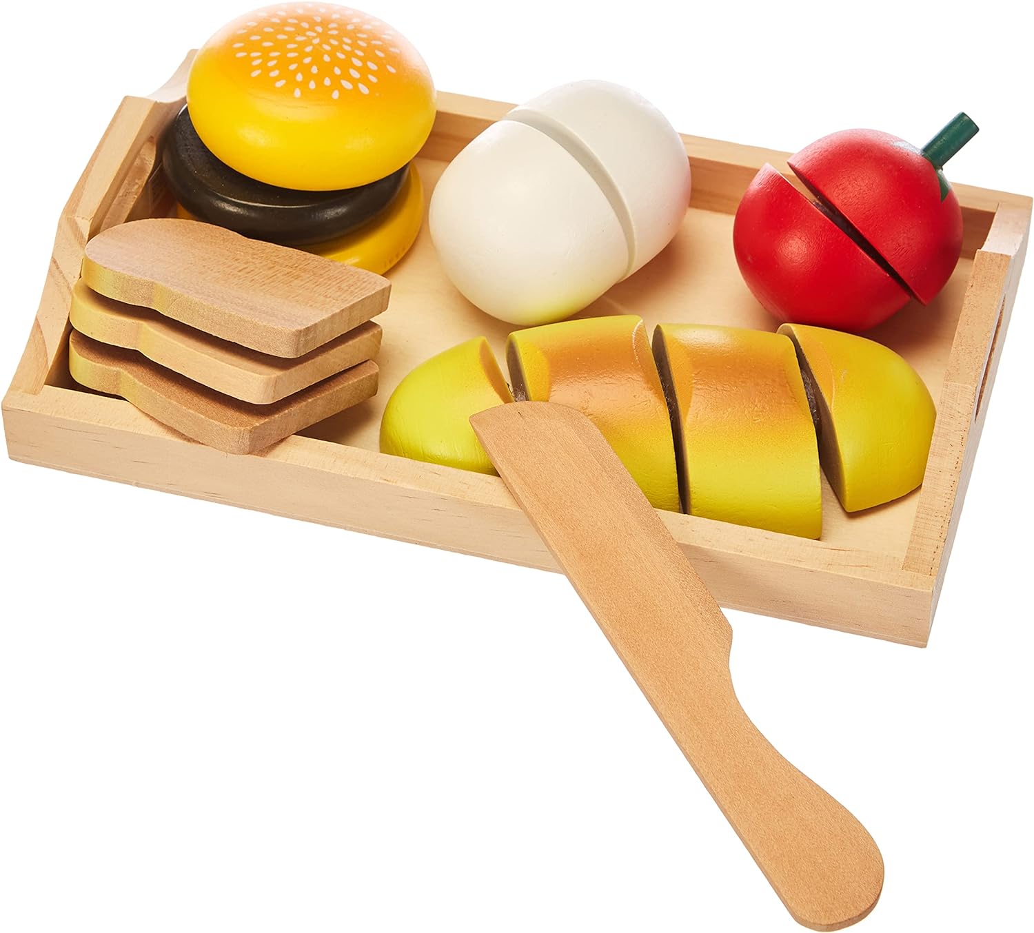 Miixi - Leksaker>Lek & lär>Låtsaslekar - Happy People - Träbricka med Matset 16 delar