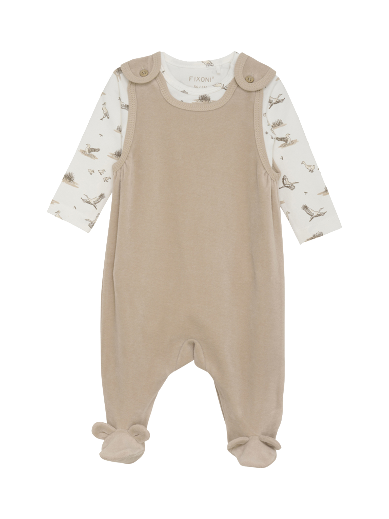 Miixi - Kläder/Baby - Fixoni - Set Body & Velour Romper