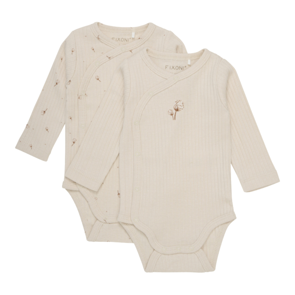 Miixi - Kläder / Baby - Fixoni - Body LS 2-pack Ribbad