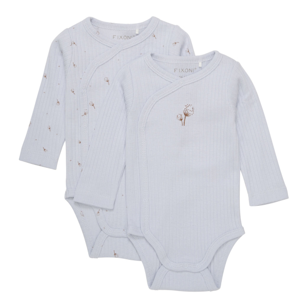 Miixi - Kläder / Baby - Fixoni - Body LS 2-pack Ribbad