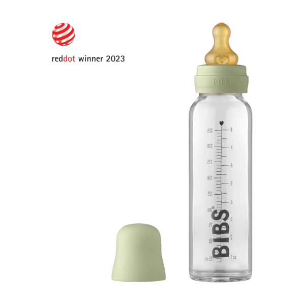 Miixi - Barn & baby / Äta & dricka / Nappflaskor - Bibs - Glasflaska Bibs Complete Latex 225ml Sage