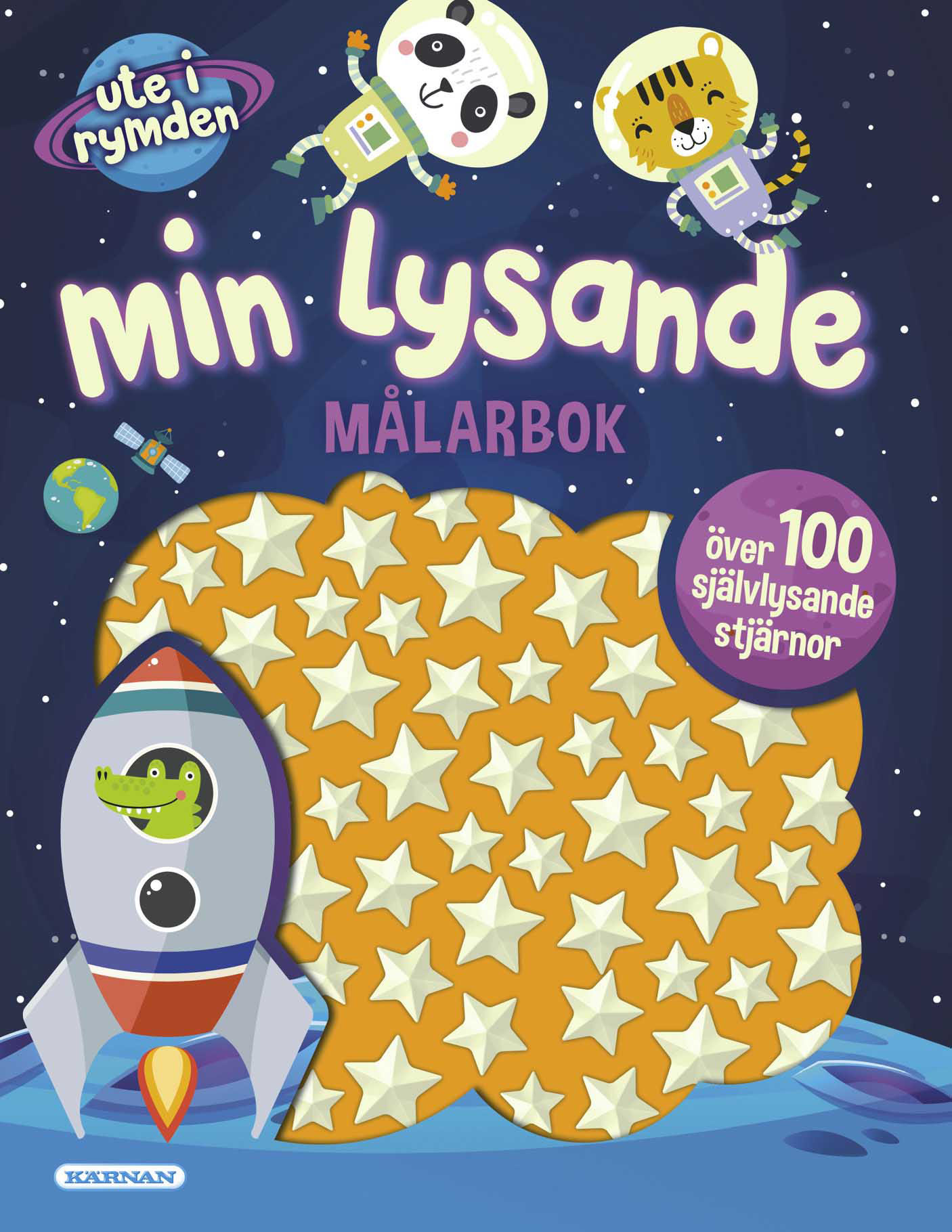 Miixi - Leksaker / Böcker - Kärnan - Rymdmålarbok med Stjärnlysdioder