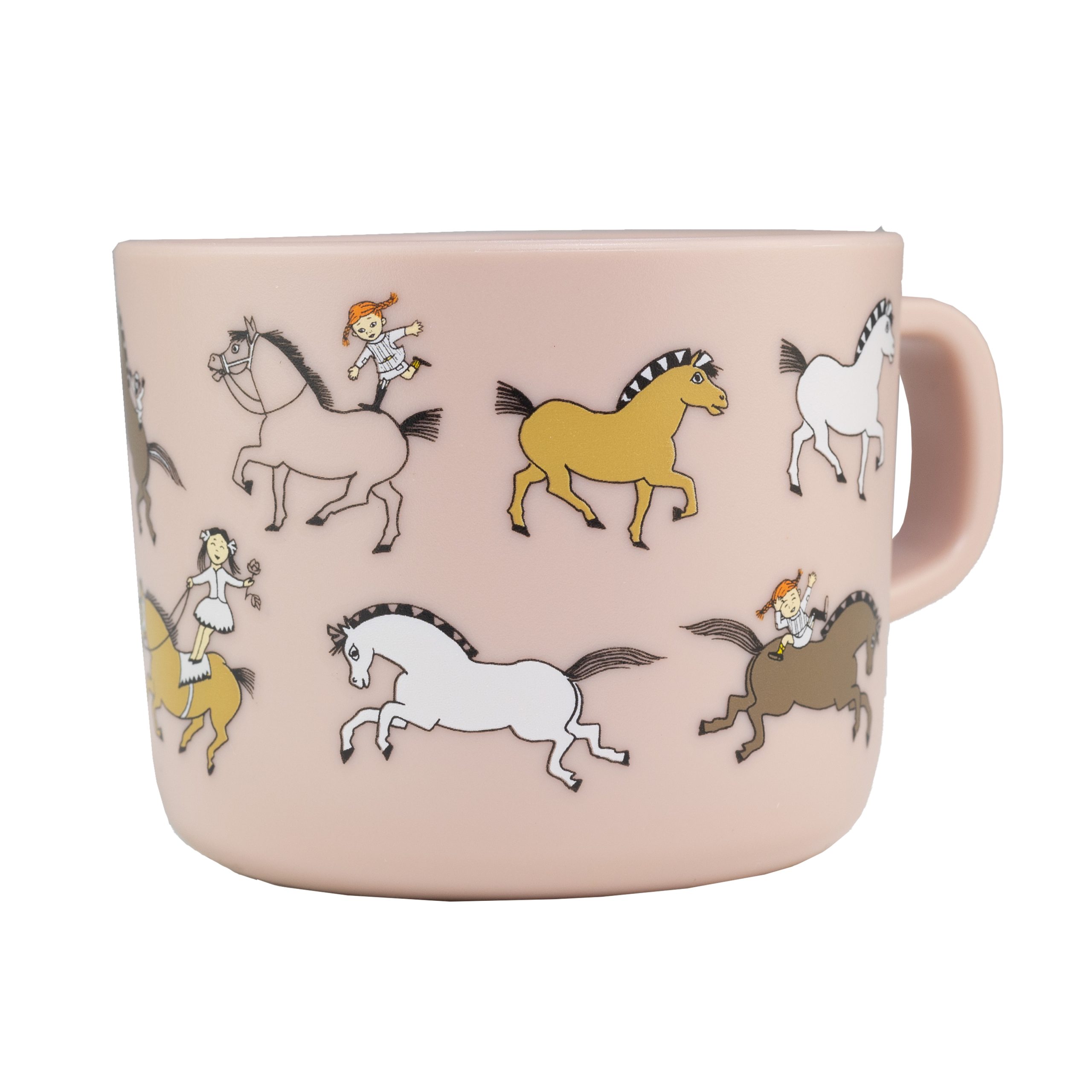 Miixi - Barn & baby / Äta & dricka / Pipmuggar - Rätt Start - Pippi Cirkus Mugg med handtag Rosa