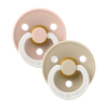 Miixi - Barn & baby / Nappar & nappband / Nappar - Bibs - 2-pack Bibs Latex  Symmetric Blush Glow/Vanilla Glow Stl 2