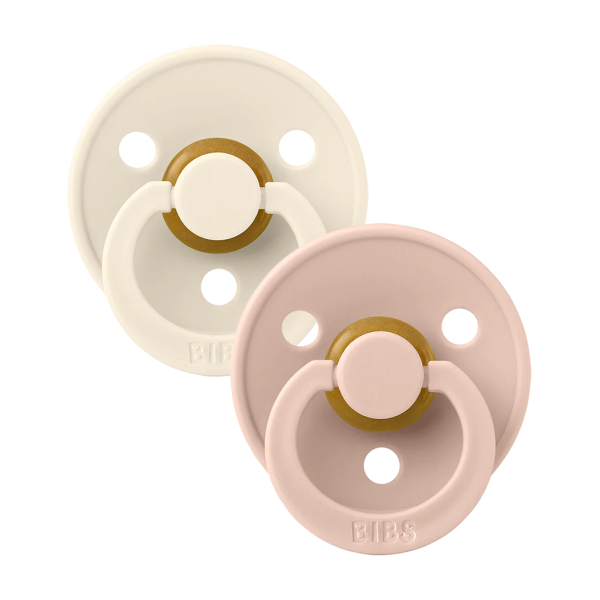Miixi - Barn & baby / Nappar & nappband / Nappar - Bibs - 2-pack Bibs Latex Ivory/Blush Stl 2