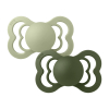 Miixi - Barn & baby / Nappar & nappband / Nappar - Bibs - 2-pack Bibs Supreme Latex  Sage/Hunter Green Stl 2