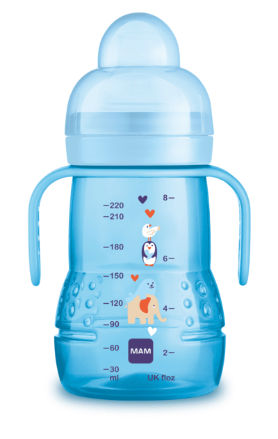 Miixi - Barn & baby / Äta & dricka / Nappflaskor - Mam - Trainer 220 ml Blå Miixi - Barn & baby / Äta & dricka / Nappflaskor - Mam - Trainer 220 ml Blå