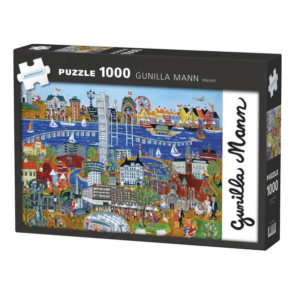Miixi - Leksaker / Lek & lär / Spel & pussel - Kärnan - Pussel 1000 Malmö av Gunilla Mann