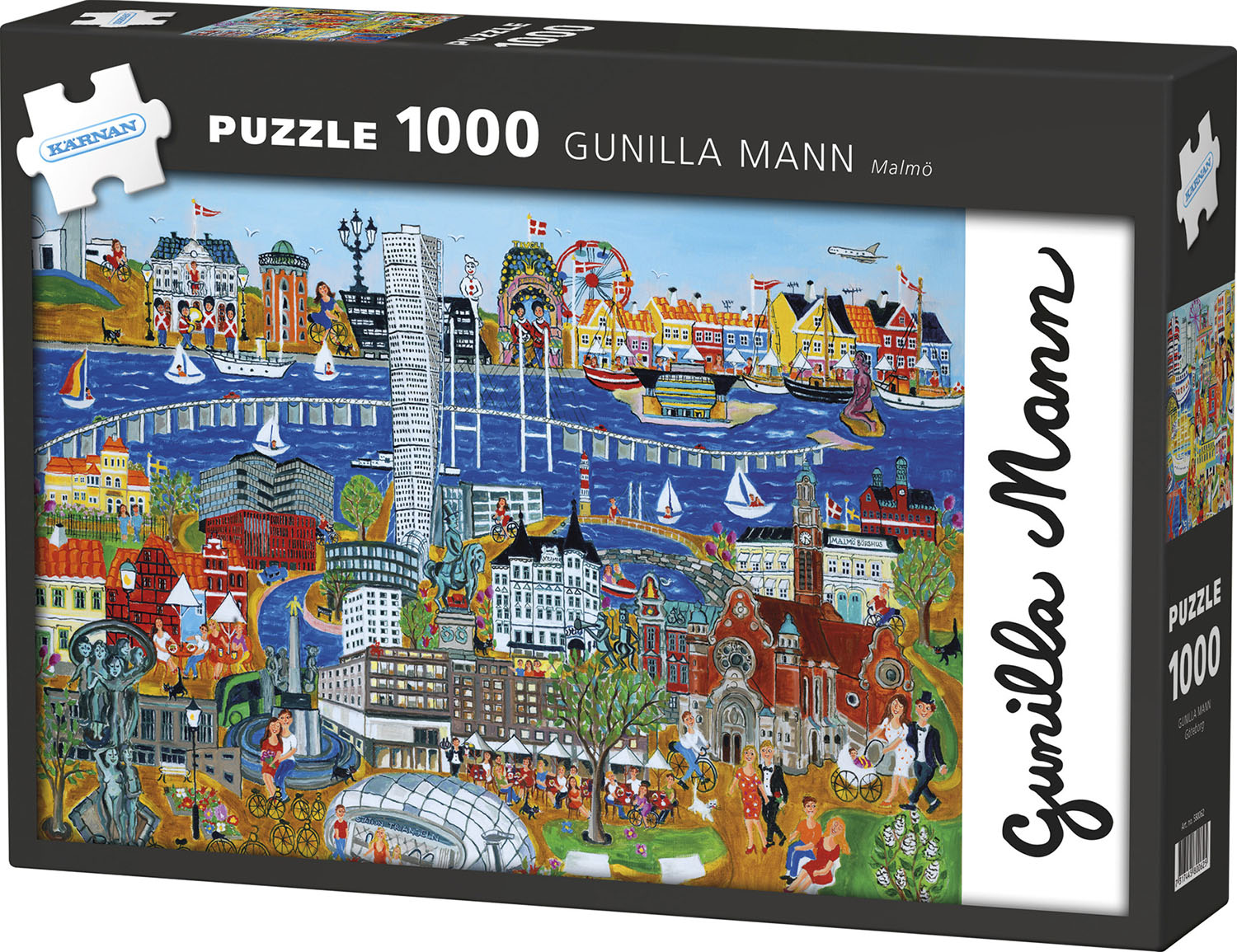 Miixi - Leksaker / Lek & lär / Spel & pussel - Kärnan - Pussel 1000 Malmö av Gunilla Mann