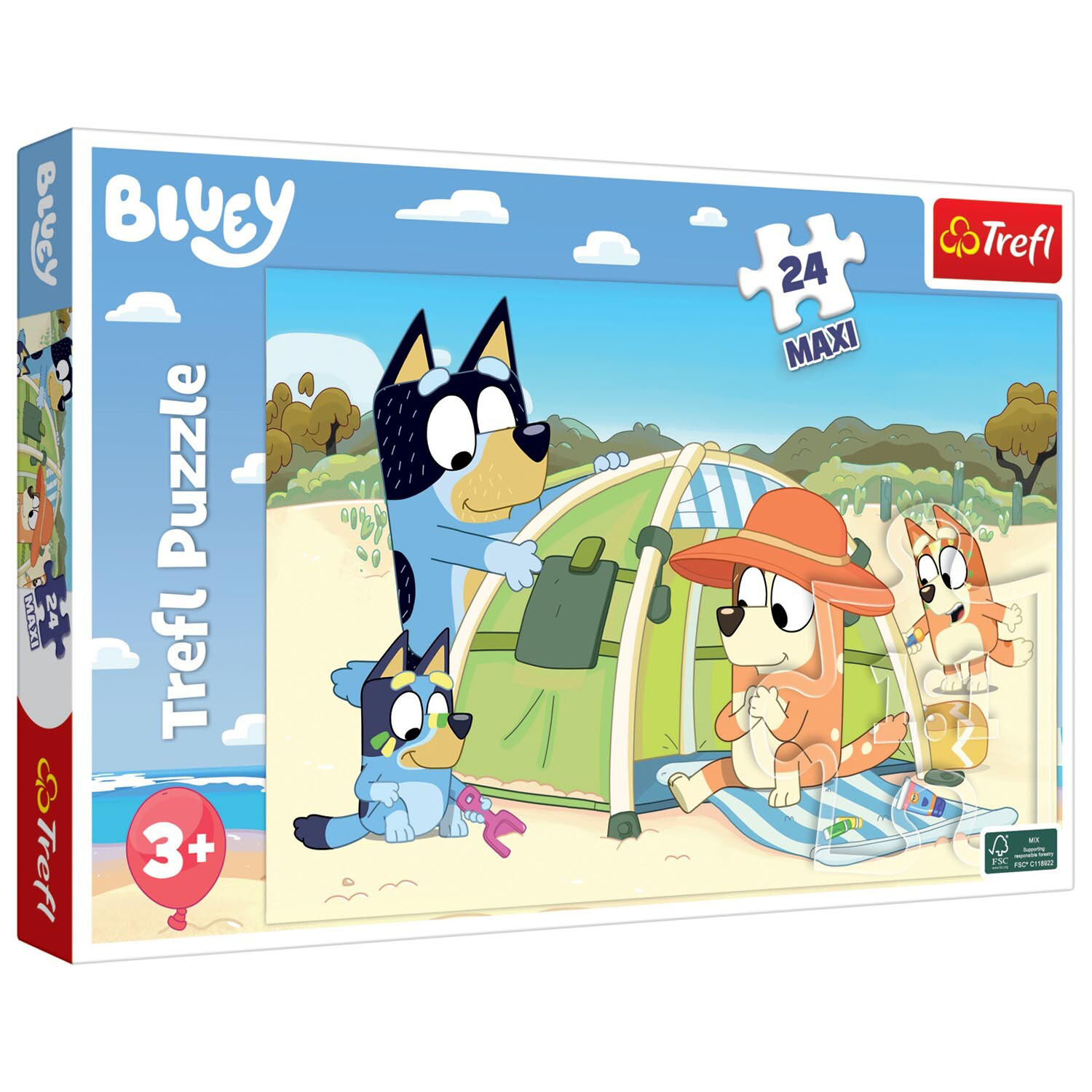 Miixi - Leksaker / Lek & lär / Spel & pussel - Trefl - Pussel Bluey 24 Maxi