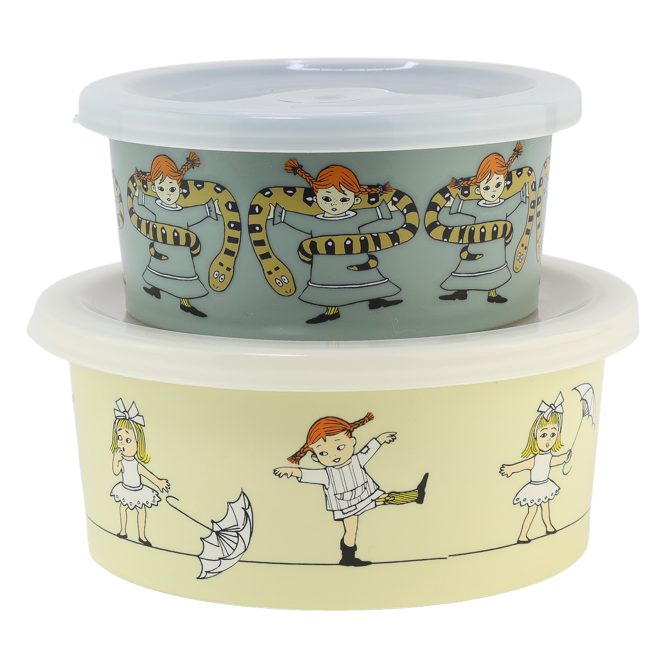 Miixi - Barn & baby / Äta & dricka / Bestick & servering - Rätt Start - Pippi Cirkus Snackbox 2-pack