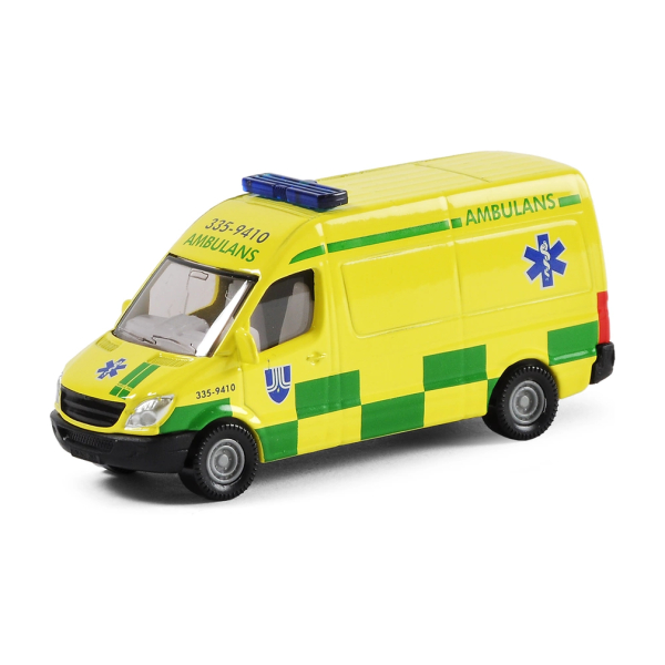 Miixi - Leksaker / Leksaksbilar - Siku - Leksaksbil Ambulans Svensk 8 cm