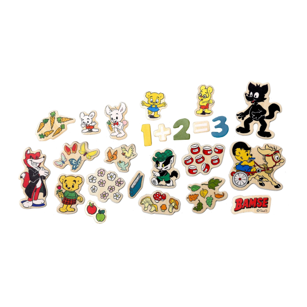 Miixi - Leksaker / Lek & lär / Pyssel - Micki - Magneter Bamse Siffror Figurer 57 delar
