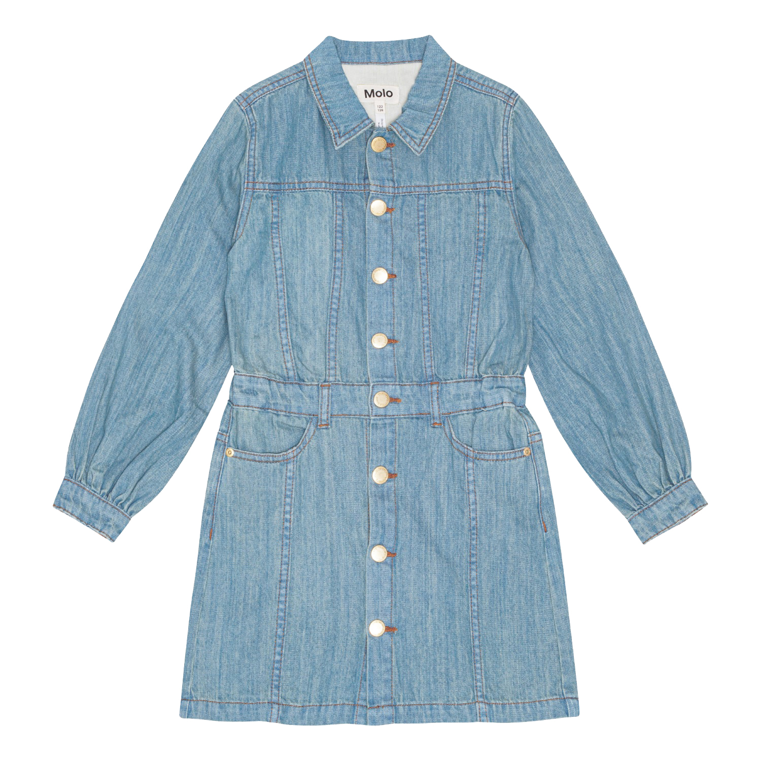 Miixi - Kläder / Klänningar & kjolar / Klänningar - Molo - Klänning Jeans Långärmad Chaya Miixi - Kläder / Klänningar & kjolar / Klänningar - Molo - Klänning Jeans Långärmad Chaya