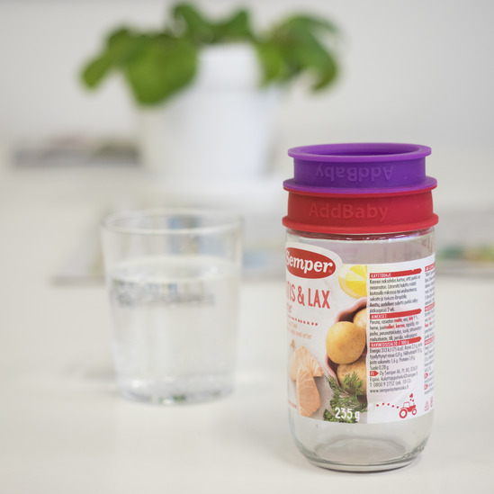 Miixi - Barn & baby / Babyprodukter tillbehör - AddBaby - Burklock AddBaby® silikon