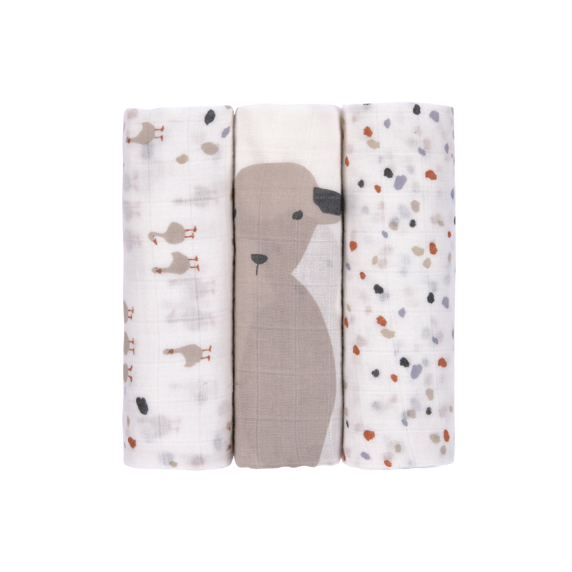 Miixi - Barn & baby / Sova / Filtar - Lässig - Muslinfilt Heavenly soft Swaddle L - Tiny Farmer Speckles