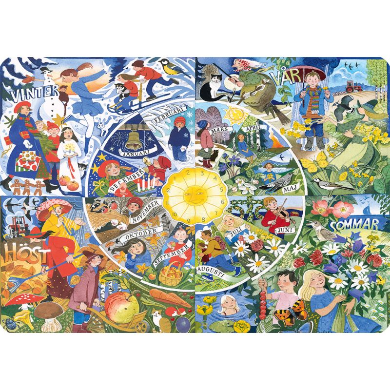 Miixi - Barn & baby / Äta & dricka / Bestick & servering - Hjelm Förlag AB - Underlägg Årstiderna