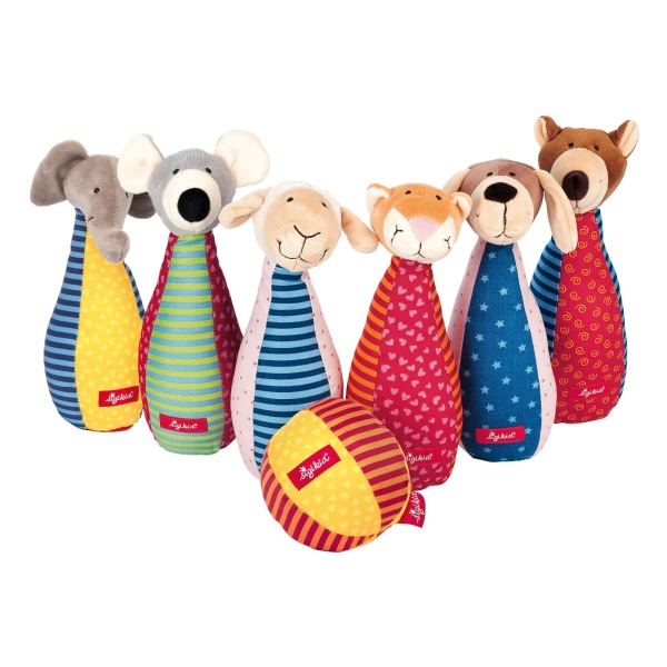 Miixi - Leksaker / Babyleksaker / Aktivitetsleksaker - Sigikid - Bowlingset Djur 7 delar