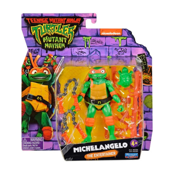 Miixi - Leksaker / Dockor - Spin Master - Figur Michelangelo Turtles Mutant Mayhem Basic