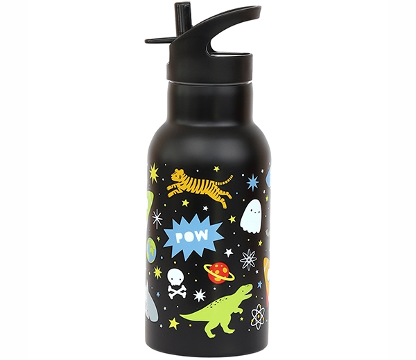 Miixi - Barn & baby / Äta & dricka / Matlådor & termosar - A Little Company - Vattenflaska Rostfritt Stål Galaxen