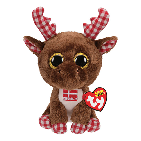 Miixi - Leksaker / Gosedjur - TY - Gosedjur Beanie Boos Rasmus Älg 15 cm