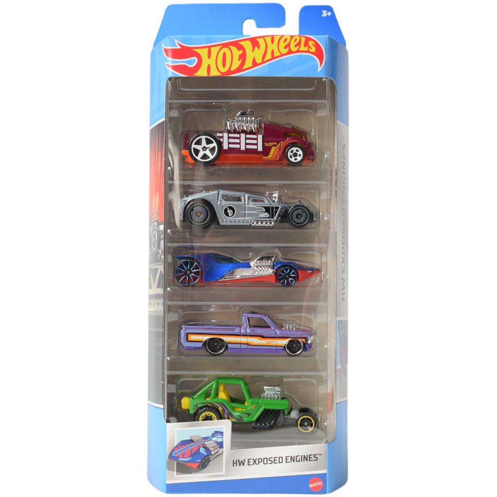 Miixi - Leksaker / Leksaksbilar - Mattel - Leksaksbilar Hw Exposed Engines Hot Wheels 5-pack Miixi - Leksaker / Leksaksbilar - Mattel - Leksaksbilar Hw Exposed Engines Hot Wheels 5-pack