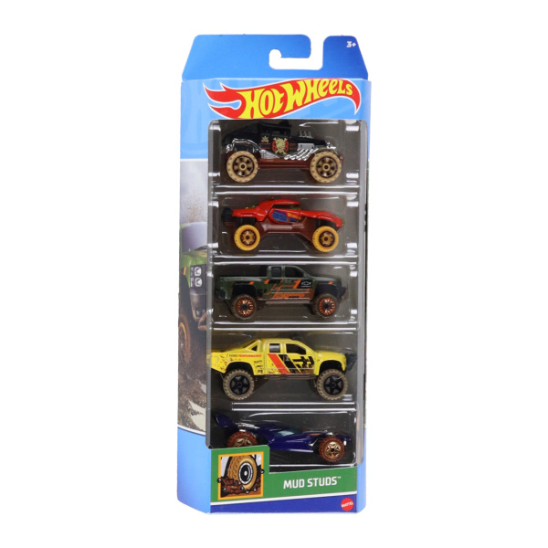 Miixi - Leksaker / Leksaksbilar - Mattel - Leksaksbilar Mud Studs Hot Wheels 5-pack