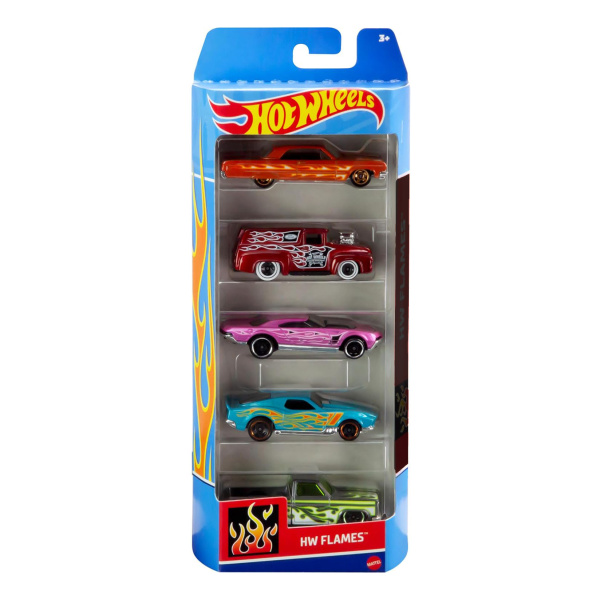 Miixi - Leksaker / Leksaksbilar - Mattel - Leksaksbilar Nightburnerz Hot Wheels 5-pack