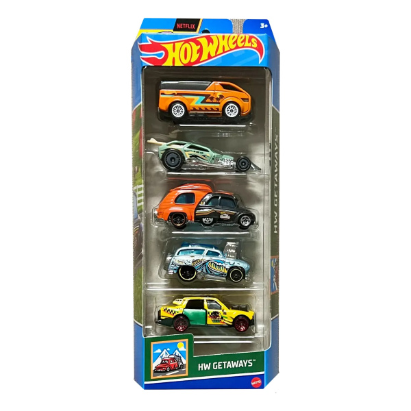 Miixi - Leksaker / Leksaksbilar - Mattel - Leksaksbilar Hw Getaways Hot Wheels 5-pack