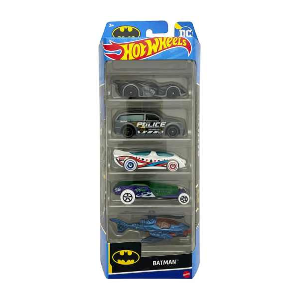 Miixi - Leksaker / Leksaksbilar - Mattel - Leksaksbilar Batman Hot Wheels 5-pack