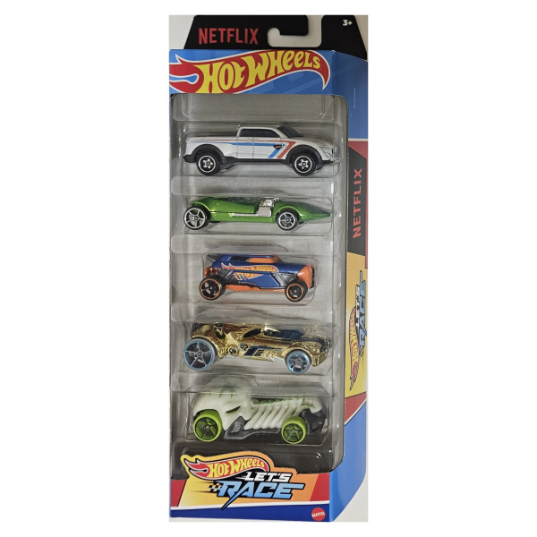 Miixi - Leksaker / Leksaksbilar - Mattel - Leksaksbilar Lets Race Hot Wheels 5-pack